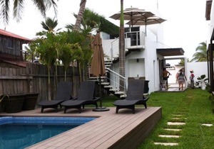 Luxurious Surf Resort in Pascuales Mexico - Room #4 Private - On the Beach