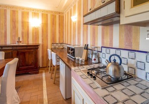 Luxurious vacation apartment with historical charm.