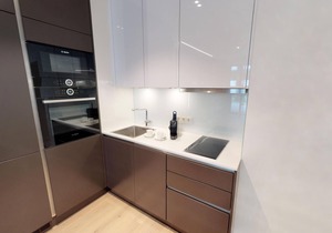 Luxury apartment 0.11 with sauna, beach chair, loungers and large terrace.