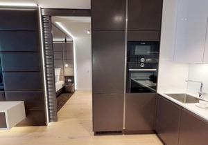 Luxury apartment 0.11 with sauna, beach chair, loungers and large terrace.