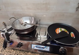 Luxury flat in foreigner areof lajpat nagar with fully equipped kitch