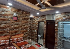 Luxury flat in foreigner areof lajpat nagar with fully equipped kitch