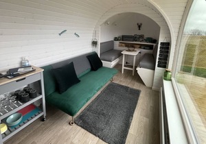 Luxury glamping with sea and sunset views - Cornwall