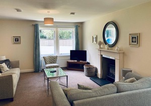 Luxury lodge, set in 40 acres of beautiful private gardens at Carberry Tower Estate.