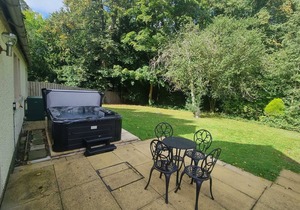 Luxury lodge, set in 40 acres of beautiful private gardens at Carberry Tower Estate.