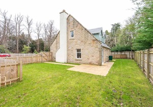 Luxury lodge, set in 40 acres of beautiful private gardens at Carberry Tower Estate.