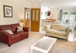 Luxury lodge, set in 40 acres of beautiful private gardens at Carberry Tower Estate.