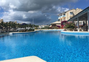 Luxury one bed apartment at Port St Charles Marina, with views of the Caribbean