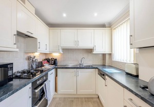 Marina views at this spacious and stylish apartment.