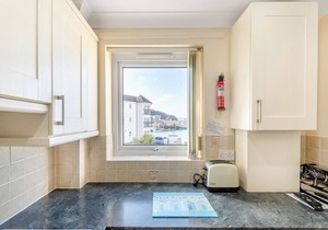 Marina views at this spacious and stylish apartment.