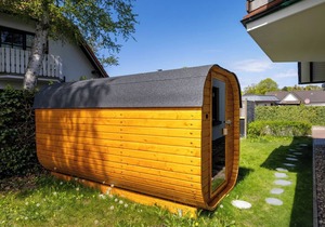 Maritime maisonette with balcony, garden, sauna house and only 300m to the beach.