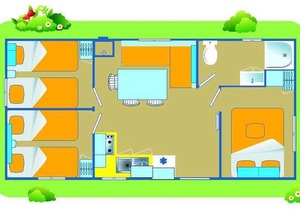 Mobilehome at camping Laguna Village