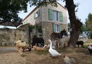 Mobilhome à la Ferme Avec Piscine