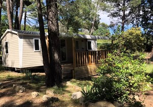 Mobilhome COQUELICOT Air-conditioned -3 bedrooms + TV (2 adults+4 children) 2 to 6 persons - 2 pers. included in price