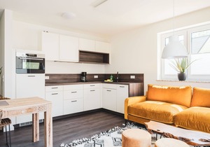 Modern accommodation close to the beach.