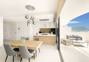 Modern and luxury apartment, with communal swimming pool. Ideal for families.