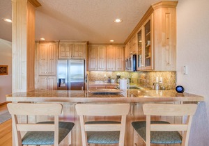 Modern Beauty on Private Street has Netarts Bay, Ocean Views, Putting Green!