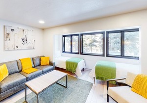 Modern condo with high-speed WiFi, wood-burning fireplace, & private W/D