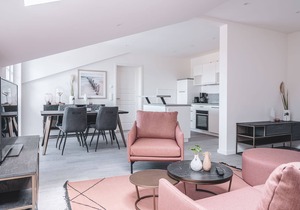 Modern house on the Baltic Sea