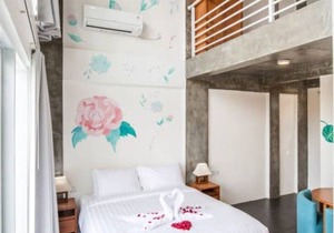 Modern, Deluxe Room with pool view #1