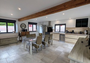 Modern renovated cottage with carport and ski storage in peaceful setting near the Vosges