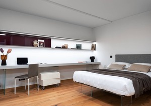 Modern, simple, with comfortable and elegant apartment style