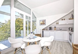 Modern vacation apartment with balcony, sea view - Ferienresidenz Zwei BoddenFeWo 1-5