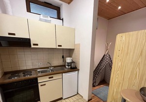 Modern vacation apartment for 4 people with covered terrace