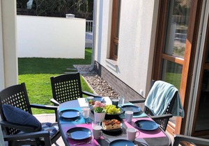 Modern vacation apartment "Momentum" with garden, directly on the Baltic Sea near Rewal