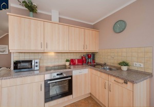 Modern vacation apartment in Zirchow with terrace & great garden view