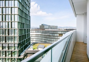 Modern Wieden 1BR w/Balcony, Gym, Elevator, walk to U-Bahn, by Blueground