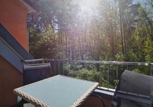 moderne FeWo Nr 4 mit Balkon, Sauna im Haus, Garten - Ferienwohnungen am Wald