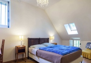 Modernised detached half-timbered house on the estate of a 16th century castle