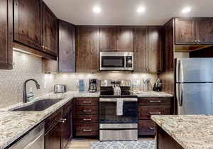 Mountain-View Condo with WiFi and Fireplace - Pool, Hot Tubs, Tennis, and Sauna