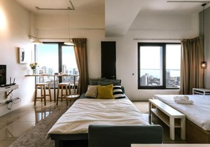 MUJI Studio 2 - Seaview at 218 Tropicana Near Komtar Food Heaven with Netflix & TV Box