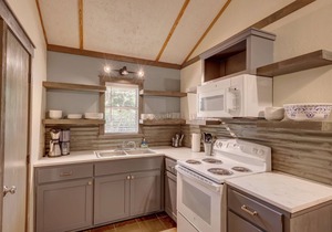 New Kitchen- Riverfront Cabin - Hunt, TX