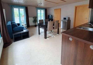 Obere Ferienwohnung, 35qm, Balkon, 1 Schlafzimmer, max. 4 PersonenObere Ferienwohnung