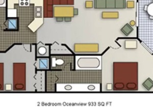 Ocean Front 2 BR 2 BA, 10/14/22(Fri) to 10/21/22(Fri), Room # 1710, Shorecrest