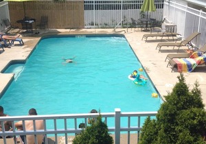 Ocean view with a shared pool. 5