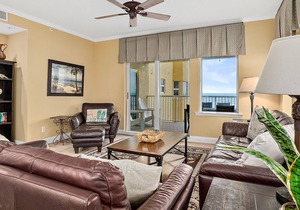 Oceanfront condo with balcony, sunrise views, WiFi & on-site pool/fitness center