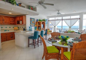 Oceanfront Condo with Artful Décor, Pool & Balconies