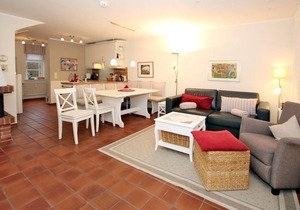 Ohl Dörp 22 Pastoratshof, Haus 3 - Ferienwohnung in Wrixum, mit 3- Zimmern auf 60m² im Reetdachhaus