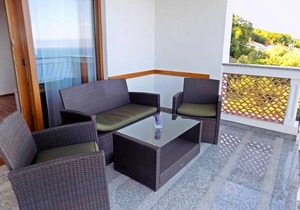 One bedroom apartment with terrace and sea view Mošćenice, Opatija (A-7689-c)