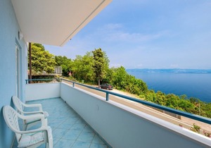 One bedroom apartment with terrace and sea view Mošćenička Draga, Opatija (A-7766-a)