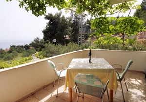 One bedroom apartment with terrace and sea view Ivan Dolac, Hvar (A-592-c)