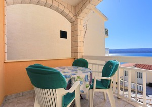 One bedroom apartment with terrace and sea view Stanići, Omiš (A-2818-e)