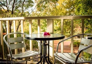 One Bedroom Chalet perfect for a couples getaway with a separate Bedroom and lounge area.