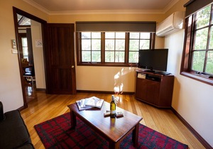 One Bedroom Chalet perfect for a couples getaway with a separate Bedroom and lounge area.