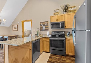 Penthouse Condo in River Run Village with Mountain Views from Private Balcony