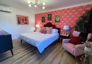 Pretty N Pink Room #5- 1960 Retro Motel
